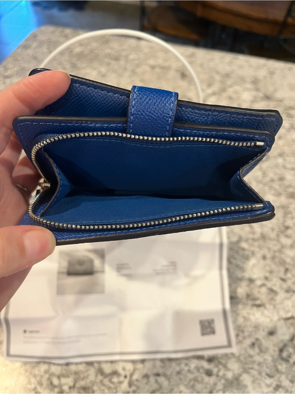 Coach Corner Zip Medium Compact Wallet - Picture 13 of 15